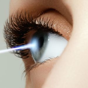 Laser vision correction. Woman's eye. Human eye. Woman eye with